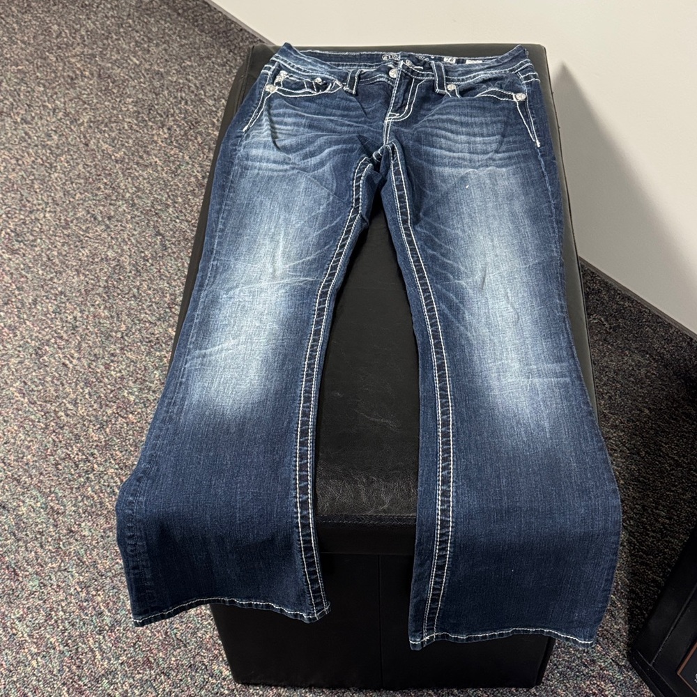 Miss Me Dark Blue Boot Cut Jeans